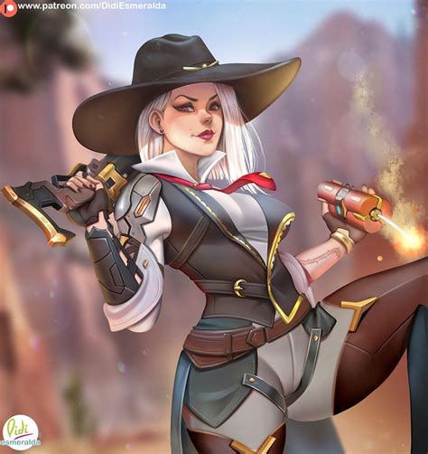 Ashe By Didi Esmeralda Overwatch Fan Art Overwatch Wallpapers