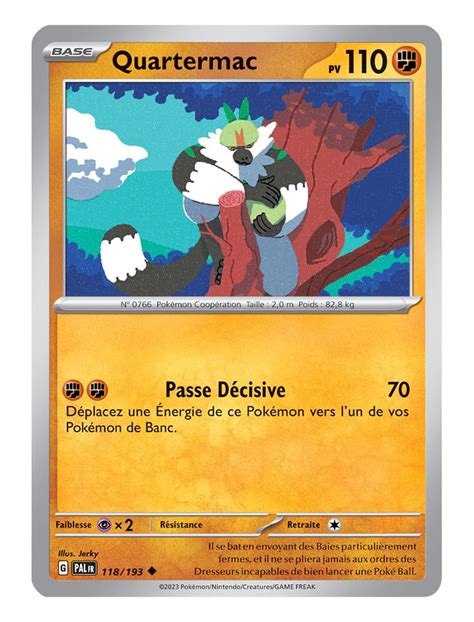 FR Pokémon Carte EV02 118 193 Quartermac