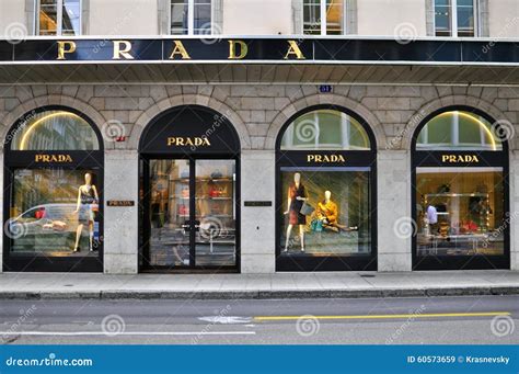 Prada Flagship Store Geneva Switerland Editorial Stock Image Image