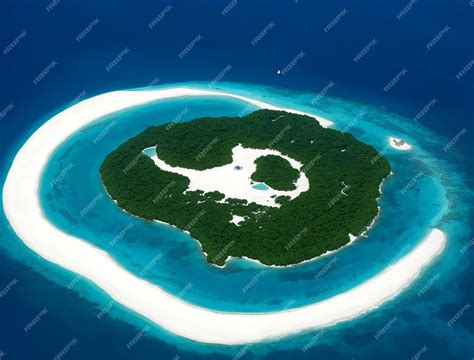 Premium Ai Image Satellite Imagery Of Maldives Island