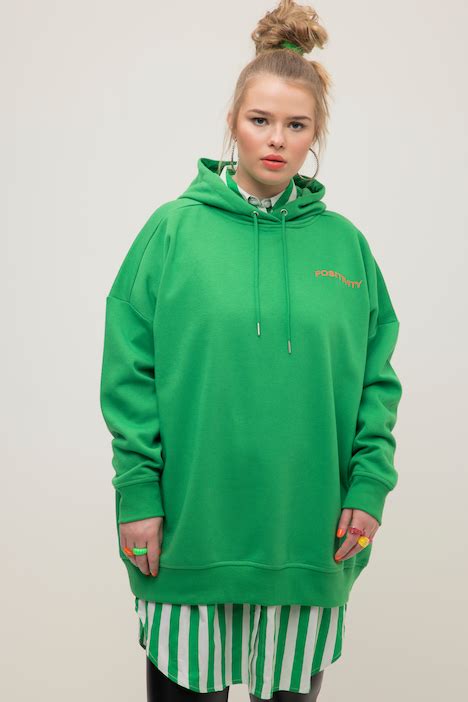 Sweat Shirt Capuche Oversized Manches Longues Imprim Dans Le Dos