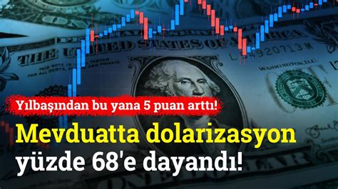 Mevduatta Dolarizasyon Oran Y Zde E Dayand Y Lba Ndan Bu Yana