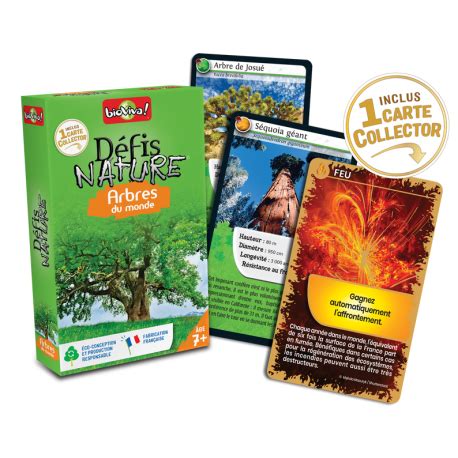 Défis Nature Arbres Du Monde Jeu de société sur la nature de