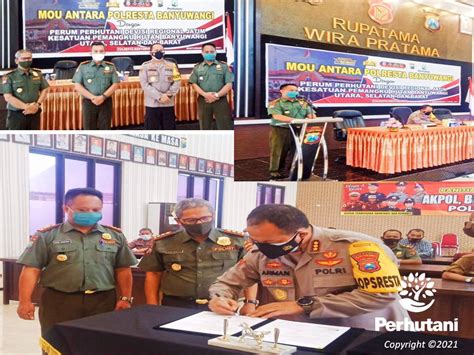 Perhutani Perhutani Dan Polresta Banyuwangi Tandatangani MoU Pengamanan