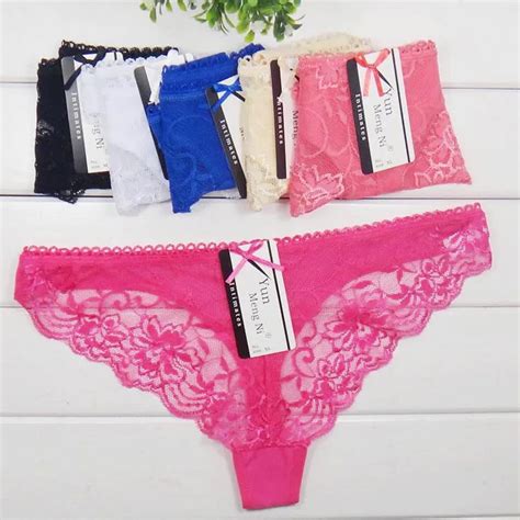 Lady Underwear Sexy Ladies Wearing Sexy T-back Panties Front With