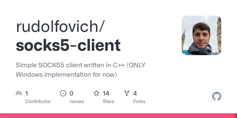 GitHub - rudolfovich/socks5-client: Simple SOCKS5 client written in C++ ...