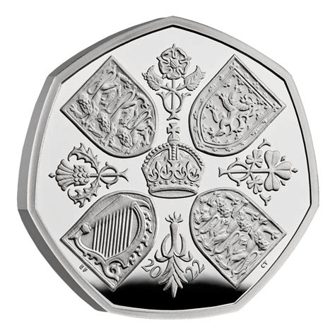 2022 Her Majesty Queen Elizabeth Ii Memorial 50p Silver Proof