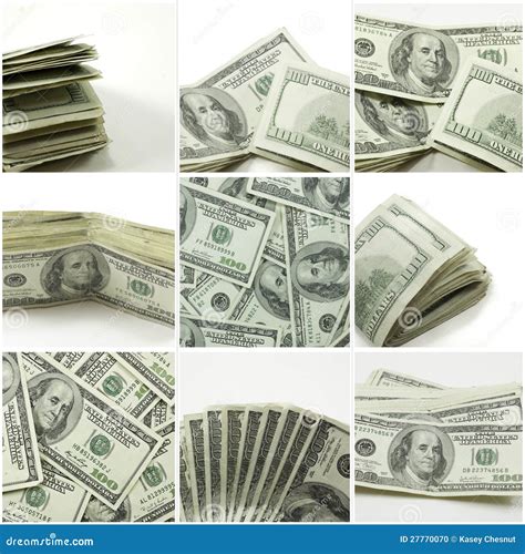 Hundred Dollar Bill Collage Stock Photo - Image of commerce, desire: 27770070