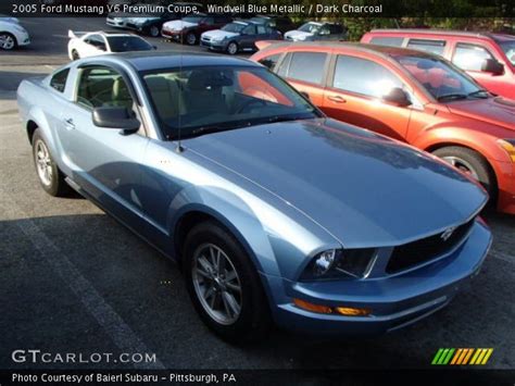 Windveil Blue Metallic 2005 Ford Mustang V6 Premium Coupe Dark Charcoal Interior Gtcarlot