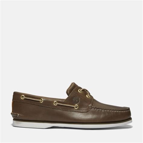 Classic Boat Shoe For Men In Brown Full Grain