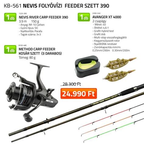 Nevis T Vdob Dupla Cm Feeder Szett Sneci Horg Sz Webshop S