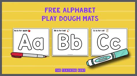 Alphabet Playdough Mats - The Teaching Aunt