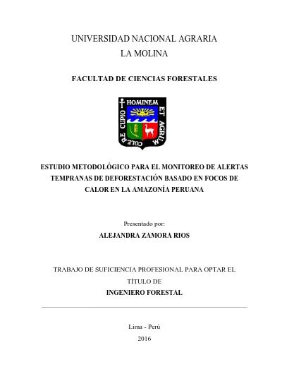 Estudio metodológico para el monitoreo de alertas tempranas de