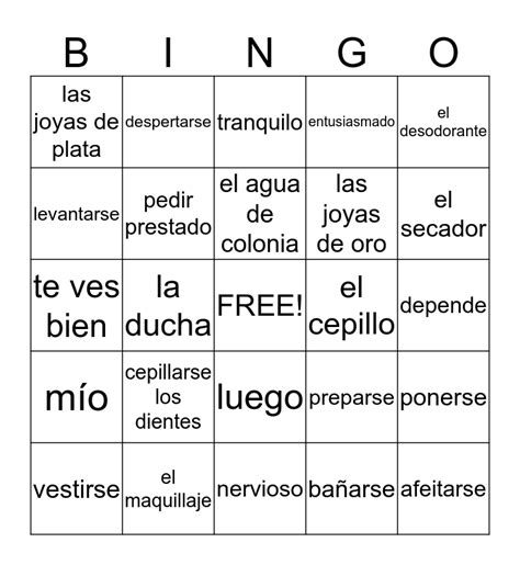 Repaso Cap Tulo A Bingo Card