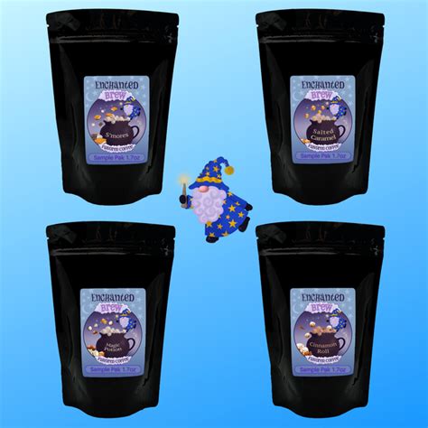 Flavor Magic! Flavored Coffee Sampler Gift Pack - 12 Sample-size Bags in Gift Box - w/FREE SHIPPING!