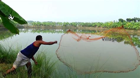 Best Net Fishingbig Fish Hunting By Cast Netfishing With A Cast Net