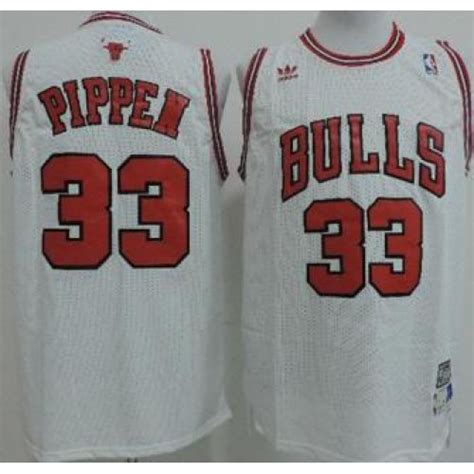 Chicago Bulls 33 Scottie Pippen White Nba Jerseys