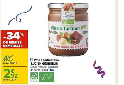 Promo P Te Tartiner Bi Lucien Georgelin De Remise Imm Diate Chez