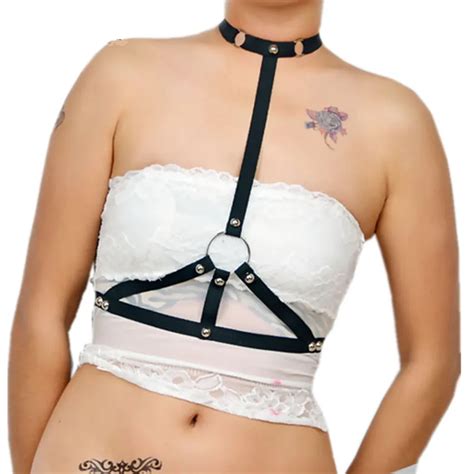 Women Sexy Lingerie BDSM Colthing Hot Hang Neck Harness Backless