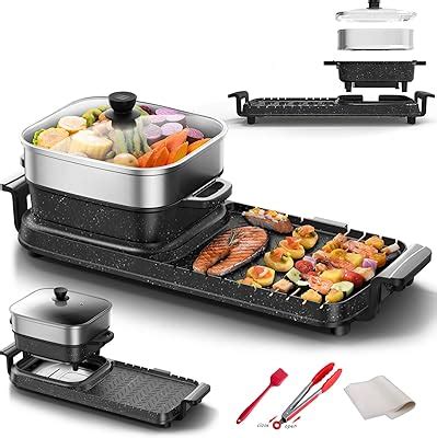 Amazon Hot Pot With Grill Electric Hot Pot In Shabu Shabu Hot