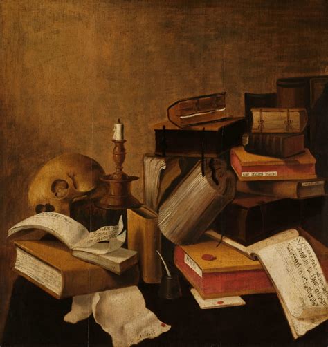 Vanitas Natura Morta Con Libri Anonymous Stampa D Arte