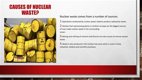 PPT - Nuclear Waste- Causes & Effects PowerPoint Presentation, free ...