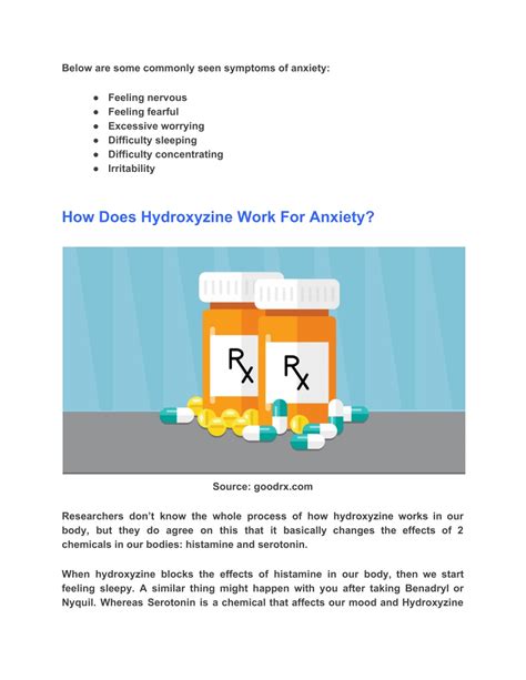 Ppt Hydroxyzine For Anxiety How It Works Dosage And Side Effects Powerpoint Presentation