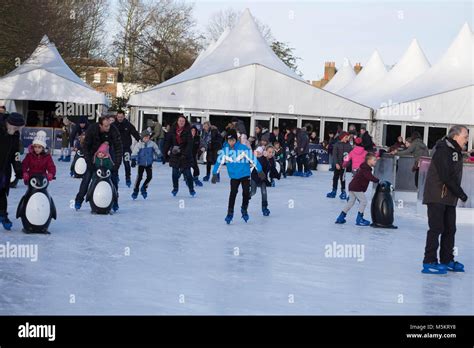 ice skating at hampton court Stock Photo - Alamy