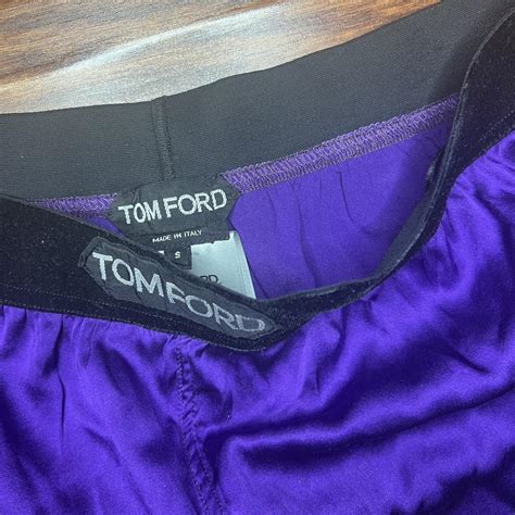 Small Purple Tom Ford Silk Shorts Worn Once Depop