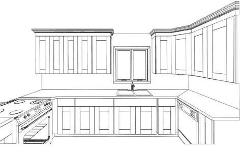 How To Draw A Kitchen