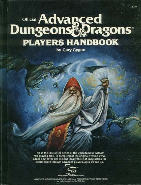 AD D 1st Edition Player S Handbook Rpg Book Easley Cover