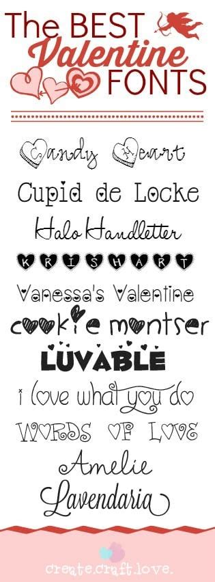 The BEST Valentine Fonts