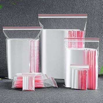 Flyoo 200Stk Druckverschlussbeutel Transparent 8x12cm Plastikbeutel