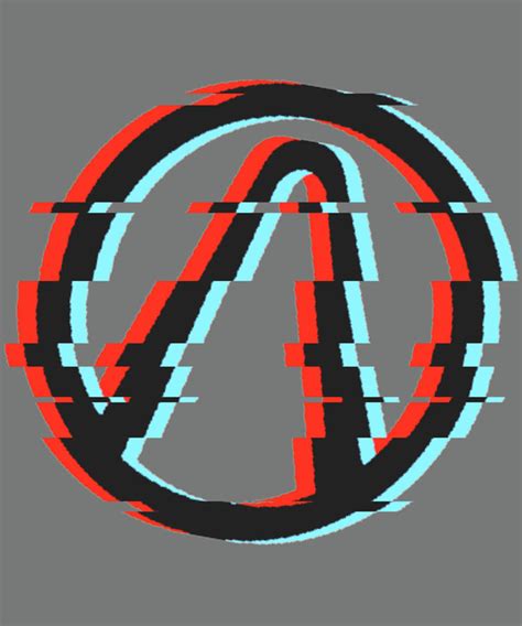 Borderlands Vault Symbol Glitch D Anaglyph Sticker Digital Art By Phai