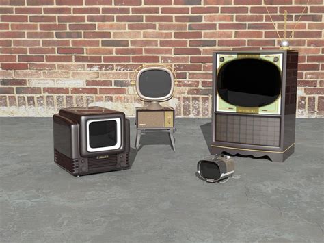 Vintage Television Sets - Says textures included - Iray? 3Delight ...