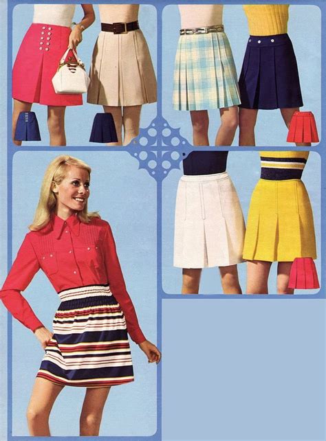 Miniskirt Monday 3 The Mini Through The Years 1968 1974 Flashbak Mini Skirts Seventies