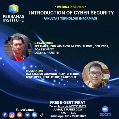 Perbanas Institute Webinar Fakultas Teknologi Informasi Perbanas