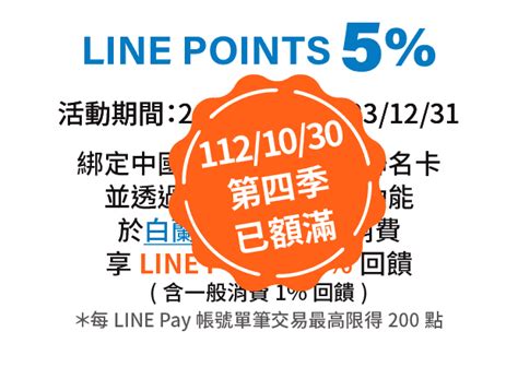 網購電商 中國信託銀行line Pay卡