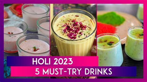 Holi From Paan Thandai Roohafza To Dry Fruits Thandai Here Are