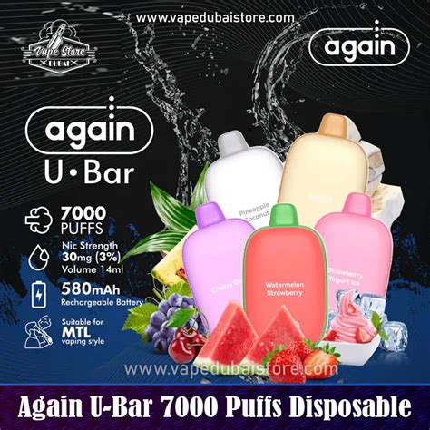 Again U Bar Puffs Disposable Vape Dubai Vapedubaistore