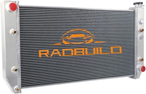 Amazon RadBuild CU850 4 Row Aluminum Radiator For 1982 1993 Chevy