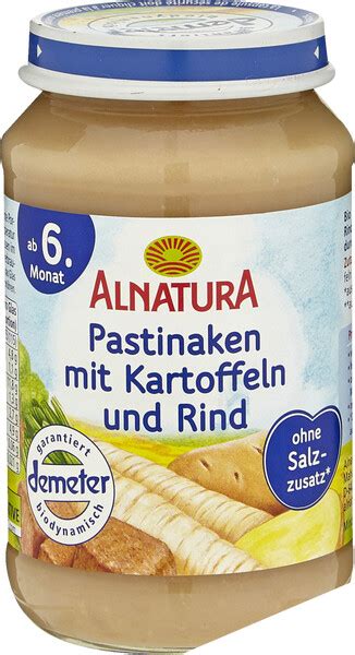 Alnatura Pastinaken Mit Kartoffeln Und Rind 190 G Ab 1 29