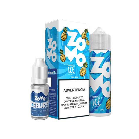 Juice Zomo Ice Burst Pineapple 60ml 3mg VapeLandBR