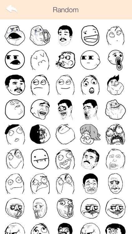 Rage Comic Faces Sticker