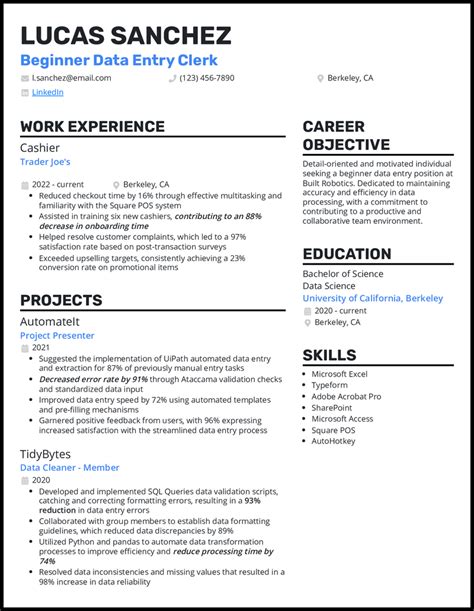 19 Data Entry Resume Examples That Worked In 2025