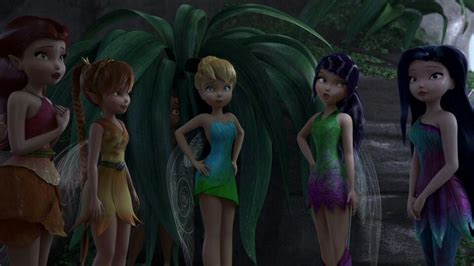 Fawn Rosetta Silvermist Tinkerbell And Vidia Fairies Movie Fairy