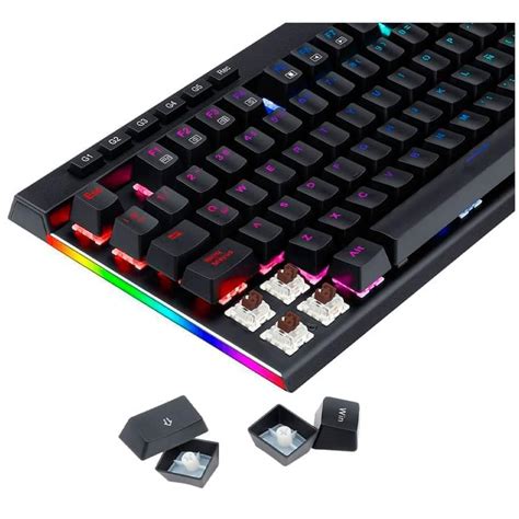 Teclado Mecanico Redragon Vata Pro Rgb Negro Switch Brown