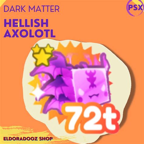 Jual Hellish Axolotl Dark Matter Dm Rainbow Rb Pet Simulator X Psx