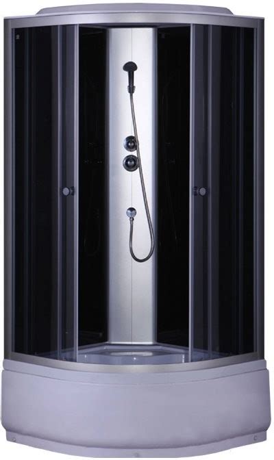 Душевая кабина Saniteco SN-80B 80x80 черная купить по низкой цене в Минске