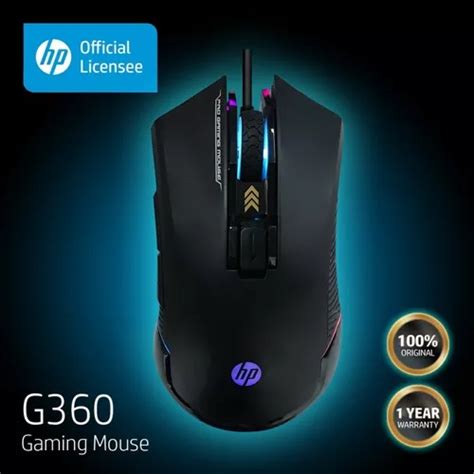 Mouse Gaming Hp G360 Rgb Usb Cuotas Sin Interés